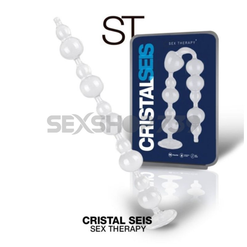 DILDO TRANSPARENTE CON VENTOSA - CRISTAL 6