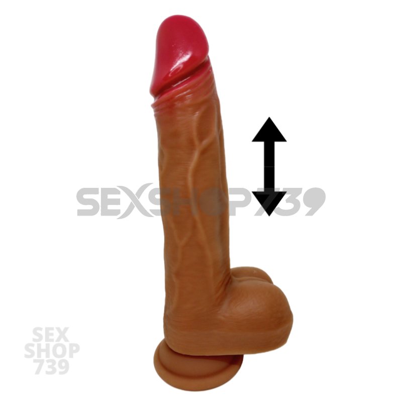 DILDO VIBRADOR CON MOVIMIENTO DE EMPUJE CONTROL CON APP
