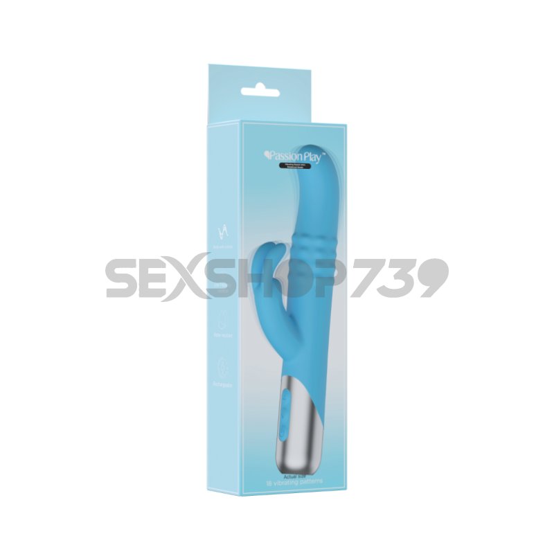 Doble estimulador - Conejo vibrador con bolas giratorias