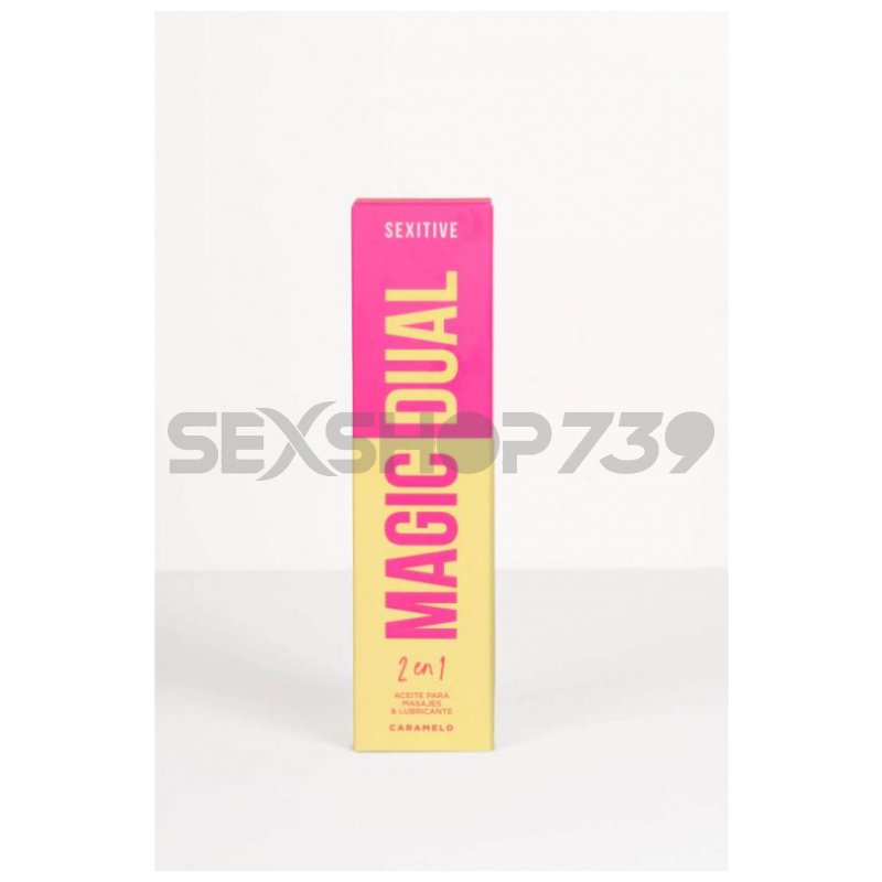 Magic Dual Aceite y Lubricante Aroma Caramelo